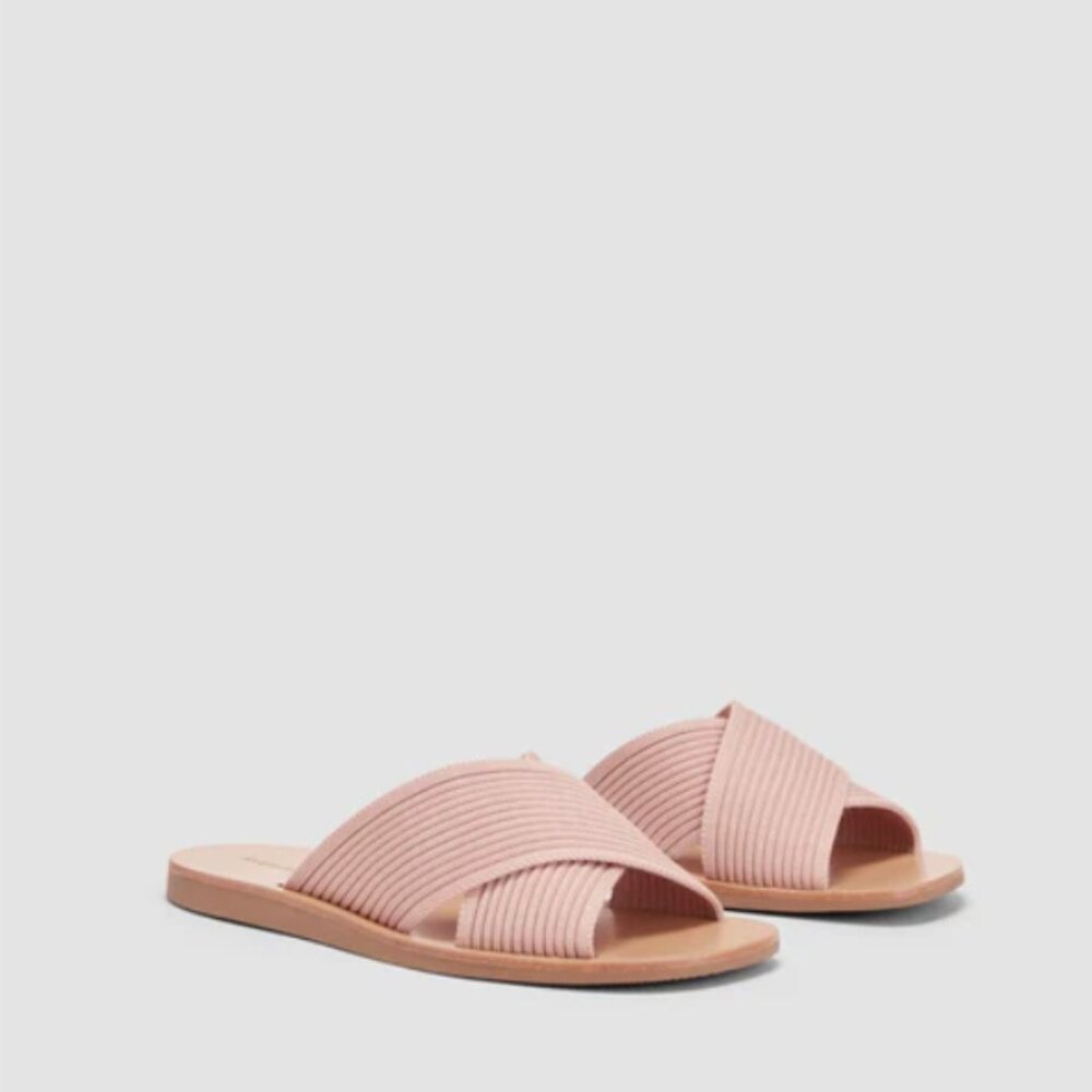 Everlane -The ReKnit Day Crossover Sandal- Pale Pink - Size 7.5 - Worn Once!